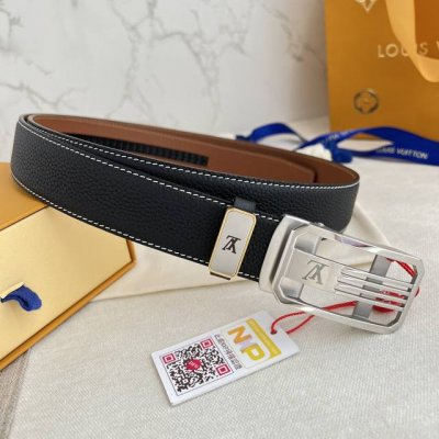 品名：Lv..路易..威登 腰带原单自动带 皮带 型号：自动扣，纯钢材质自动扣，头层牛皮自动带身，实物拍摄 材料：百分百头层牛皮，保证真皮。24K纯钢扣，永不掉