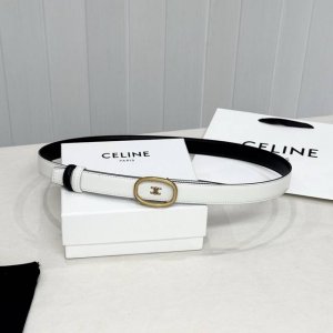 Celin E新品立体浮标扣女士腰带 意大利进口小牛皮 搭铜扣 宽度2.5双面佩戴