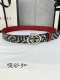 特 宽度4.0Cm Gucci 双面腰带，一侧为gg Supreme帆布，反面一侧为枣红色头层小牛皮。配以互扣式双g带扣。