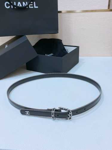 Chanel 24C 黄铜金属 进口亮面小牛皮 2.0Cm 手感柔软 精致腰带