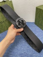 Gucci经典原单品质，双面荔枝纹，搭配原单精品挂扣，精工制作，细节看图，实物拍摄，高端奢华，宽度3.8Cm