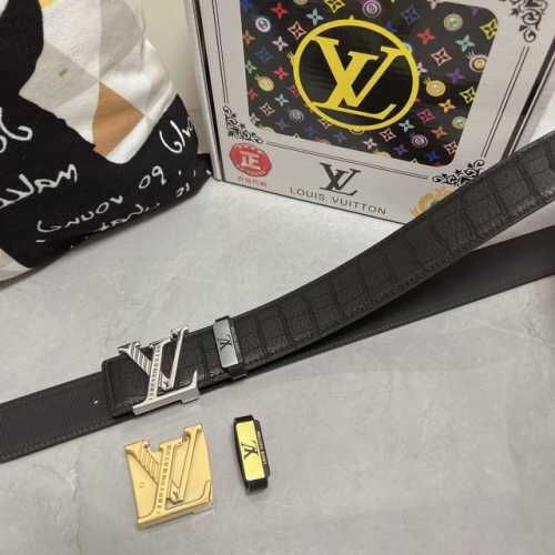 品名：Lv..路易..威登原单 材质：原单牛皮腰带 百分百头层牛皮腰带保证真皮，24K纯钢扣，专柜原单品质、做工精细，时尚大牌，送人自用首选 包装： 请认准如图