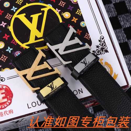 男士腰带：Lv 路易斯登 原单 男士皮带：百分百头层牛皮，保证真皮。24K纯钢扣双面可用专柜同等质量， 送人自用首选 包装： 请认准如图专柜包装，赠送打孔器，银