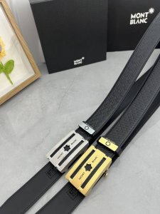 品名：万宝龙 Montblanc 自动带 材质：原单牛皮腰带 百分百头层牛皮腰带保证真皮，24K纯钢扣，专柜原单品质、做工精细，时尚大牌，送人自用首选 包装：