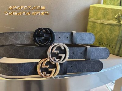 支持Nfc芯片扫描送男友礼物首选古奇最新款头层牛皮搭配经典花纹 火爆全网 好货上手就知超级时尚款式，让你走到哪里都是焦点 。设计独特，穿戴更舒适大气，品质非常好