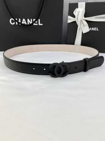 宽度3.0Cm Chanel 香奈儿 女士经典款腰带皮带新款光滑内衬磨砂牛皮搭配精品钢扣 - 点击图像关闭