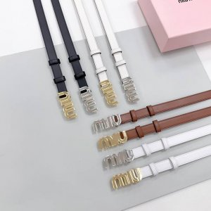 2.0Cm缪缪新款腰带，双面头层牛皮皮料，长度：.75.80.85.90.95.100欧， 铜 五金扣原版开模定制庆祝]