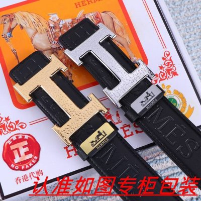 品名：爱马仕...原单 材料：百分百头层牛皮，保证真皮。24K纯钢扣双面可用专柜同等质量， 送人自用首选 包装： 请认准如图专柜包装，赠送打孔器，银联发票，宽度