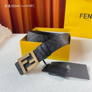 特 Fendi.芬迪 全套包装 男女同款系列 经典印花搭配头层小牛皮，双f字母精品挂扣，宽4.0Cm，时尚百搭