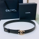 特 Chanel 24S Cc 水晶黑钻 波点面饰 字母 Logo搭扣 黄铜金属小牛皮腰带 手感柔软 细腻 3.0Cm 码数75- -100