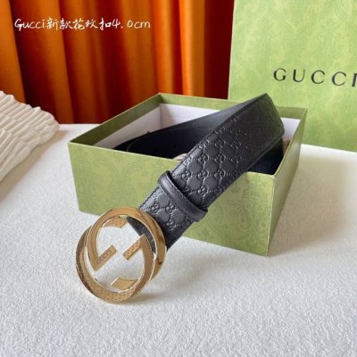 特 Gucci 經典款進口皮面料壓花 搭配頭層皮面料皮底 寬度40Mm 花紋五金新款搭配 看圖下單 當天出貨
