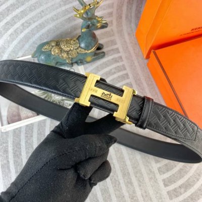 爱马仕 特种皮腰带自动带系列 ，原厂五金精品不锈钢扣，手感柔软舒适 宽3.5Cm。