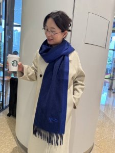 上新！2025年Lv羊绒围巾 渐变Logo难得一见的温柔配色，低调又不失优雅 一条围巾两种风格搭配，高级舒适时髦气质，大牌范十足，超级安利这款触动内心的柔美围巾