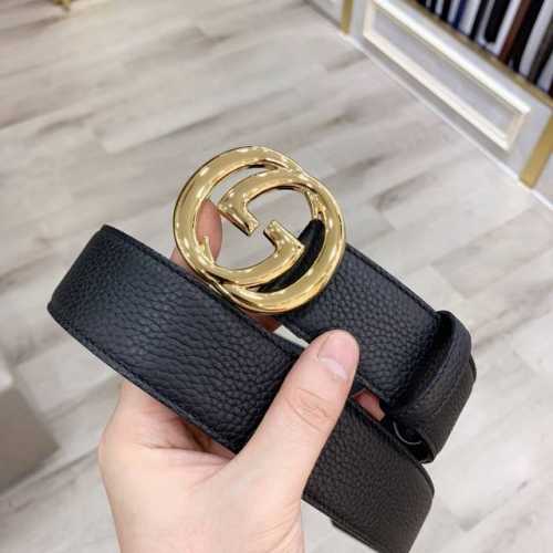 配全套包装盒 Gucci 古奇官网爆款 正品规格 原单品质 进口头层togo荔枝纹 手感极佳 颗粒感40Mm 复古双g做旧古金扣