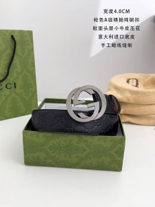 古奇 最新经典款 专柜在售款式 宽度4.0 代购货Jghj93280 要便宜的可搭配普通扣头 原厂压花 原厂底皮 高端品质 无需多言 手工蜡线缝制 扣头 纯铜