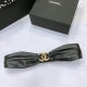 Chanel 光面Cc黄铜搭扣. 羊皮弹力腰带 弹性极好 3.0Mm精品 手感柔软 码数含扣70、75、80、85、90