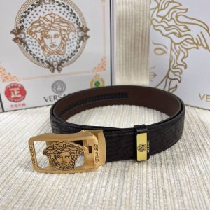 品名：Versace.范思哲 自动带 材质：原单牛皮腰带 百分百头层牛皮腰带保证真皮，24K纯钢扣，专柜原单品质、做工精细，时尚大牌，送人自用首选 Dd