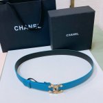 特 Chanel 24S Cc 树脂黑 字母 Logo搭扣 黄铜金属小牛皮腰带 手感柔软 细腻 3.0Cm