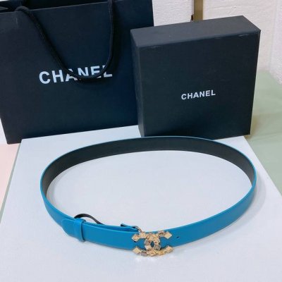 特 Chanel 24S Cc 树脂黑 字母 Logo搭扣 黄铜金属小牛皮腰带 手感柔软 细腻 3.0Cm