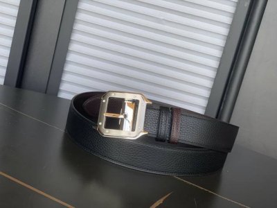 卡地～亚专柜款出货 尊贵卓绝 巅峰之作 卓尔不凡类型，精品男士皮带，进口小牛皮，灰黑双色，卓越风格 精湛品质。宽度3.5Cm