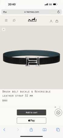 特 Brush Belt Buckle & Reversible Leather Strap 27Mm - 点击图像关闭