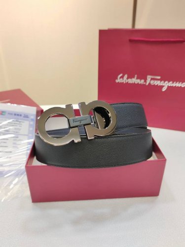 Ferragamo 菲拉格慕 双面进口牛皮 搭配精品铜扣 自行选择搭配 真材实料有质感 时尚经典不失风范 长短可自行裁剪