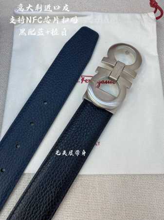特 Ferragamo菲拉格慕 Nfc芯片扫码款 正品尺寸3.5Cm意大利原厂皮 - 点击图像关闭