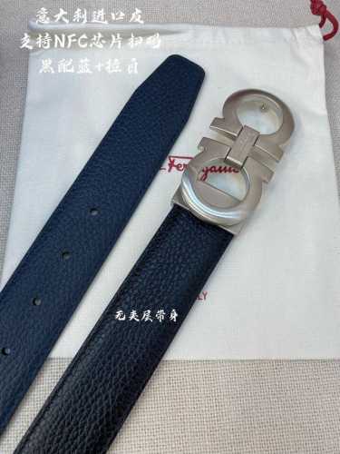 特 Ferragamo菲拉格慕 Nfc芯片扫码款 正品尺寸3.5Cm意大利原厂皮