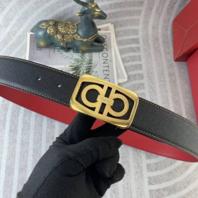 菲拉格慕 特种皮腰带系列 ，原厂五金精品不锈钢扣，手感柔软舒适 宽3.8Cm。