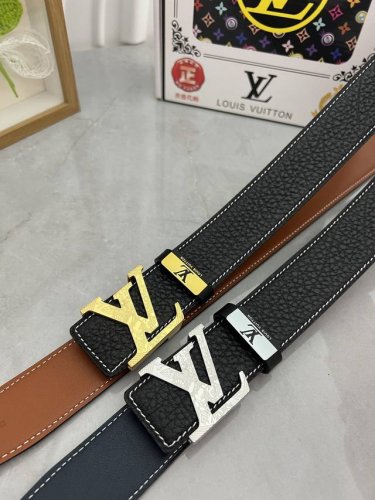 品名：Lv..路易..威登原单 材质：原单牛皮腰带 百分百头层牛皮腰带保证真皮，24K纯钢扣，专柜原单品质、做工精细，时尚大牌，送人自用首选 包装： 请认准如图