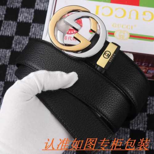 品名：古奇.Gu...Cci原单 材料：百分百头层牛皮，保证真皮。专柜原单品质、做工精细，送人自用首选 包装： 请认准如图专柜包装，赠送打孔器，银联发票，宽度3