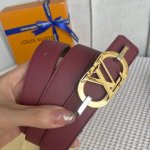 配全套包装礼盒 Lv 女款 寬： 30Mm Louis Vuitton 路易威登 海外代購原單正品來襲 Made In Spain-經典雙面設計 以一當二 Mo