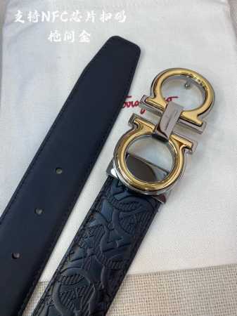 特 Nfc-F3.5Cm高级定制款男士皮带 ，双面进口牛皮，自行选择搭配 真材实料 很有质感 时尚经典不失风范 可自行裁剪 ！ - 点击图像关闭