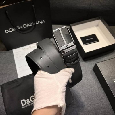 特 Dg， 杜嘉班纳 新款 宽3.5Cm高级定制款男士皮带 鸵鸟纹 双面头层牛皮，真材实料 很有质感 时尚经典不失风范 可自行裁剪 ！