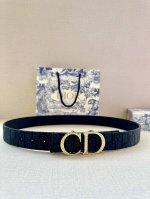 特 宽度3.5 Cm Dior 迪奥两面腰带款式迷人多样，采用多种材质精心打造，为各式廓形增添点睛之笔，彰显优雅醒目的气质。向迪奥钟爱的细节艺术致敬，彰显非凡的