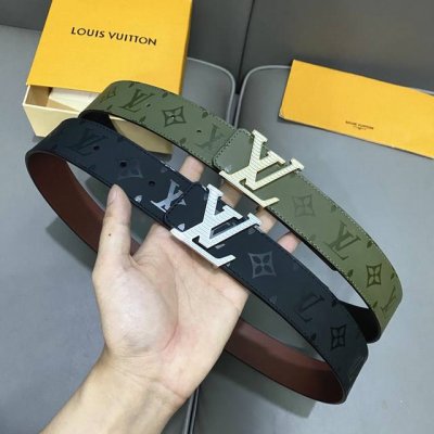 原版包裝 L0Uis Vuitt0N 今季新品 男士原單腰帶 寬度40毫米 雙面進口頭層小牛皮絲印圖案Logo設計 搭配最新精鋼五金 可雙面佩戴 適合沈穩低調的