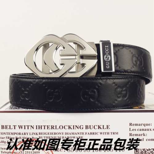 品牌：古奇.Gucci自动扣 型号：请认准如图专柜正品包装 等级：意大利进口百分百头层牛皮，Gucci.古奇，自动扣系列，背面带牙齿，自动带。世界著名奢侈品品牌