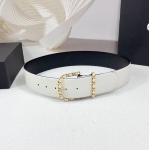 5.0Cm 香奈儿腰带，双面头层牛皮皮料，长度：.75.80.85.90.95.100.欧，铜五金针扣原版开模定制庆祝]