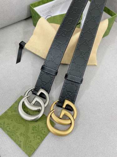 Gucci.古驰 全套包装 3.8Cm 专柜正品1:1完美复刻. 原版带身, 搭配精品扣，触感厚实，印花图案清晰.