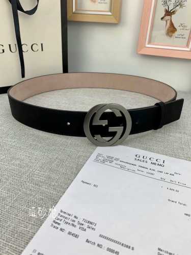p190 宽度4.0 Gucci 真空电镀砂黑具有不掉色、丝绸面料系列酷似磨砂手感：品牌标志性的双G标识经重新诠释后，以光彩夺目的金色调呈现在这款男士黑色哑色两