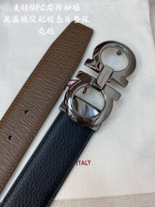 Ferragamo.菲拉格慕 全套包装包装 宽度3.5Cm 高级定制款男士皮带 双面进口牛皮 可双面使用 自行选择搭配 真材实料 很有质感 时尚经典不失风范 搭