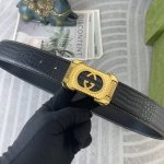 古奇 特种皮腰带系列 ，原厂五金精品不锈钢扣，手感柔软舒适 宽3.8Cm。