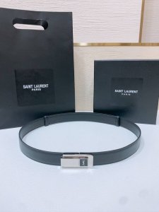 sa Int Laurent 圣罗兰女士腰带皮带 原厂真金电渡扣头，意大利原厂皮，宽2.5Cm，代购级。均码