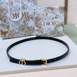 特P190 Dior 23 Montaigne Loop腰带 双面进口超柔软小牛皮，15毫米 简约百搭 码数欧75、80、95、90、95、100