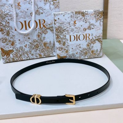 特P190 Dior 23 Montaigne Loop腰带 双面进口超柔软小牛皮，15毫米 简约百搭 码数欧75、80、95、90、95、100