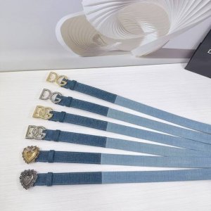 3.0Cm D&G杜嘉班纳腰带，专用牛仔布搭配头层牛皮皮料，长度：.75.80.85.90.95.100欧，铜五金扣原版开模定制庆祝]