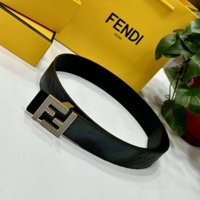 Fendl 芬迪 宽40Mm双面原版小牛皮 搭配单钌钯电镀扣 完美的手感.油边 出众的设计.风格 高贵奢华 时尚大方 高清实拍 货真价实 品质保证 双面用