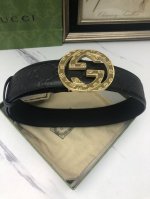 特 Gucci.古驰 全套包装 3.8Cm进口小牛皮压花, 专柜正品1:1完美复刻. 原版底皮, 采用热压印技术的gucci Signature皮革精制而成，触