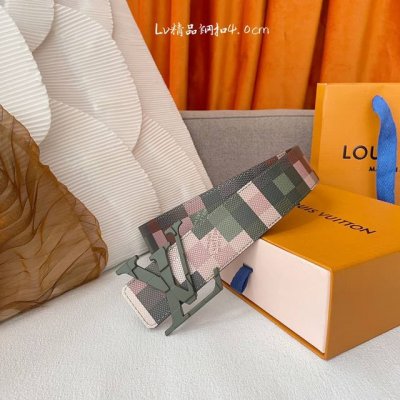 特 Lv.路易威登 全套包装 原版品质 代工厂货品 40Mm宽度 正品一体铸造五金钢扣，原厂皮料 双面原厂定制面料，区别市场货