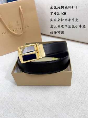 Made In Italy 批p 配全套包装 品牌：巴宝莉海外原单 扣头材质：精品实心铜扣 带身材质正面：35Mm宽度采用双面采 - 点击图像关闭